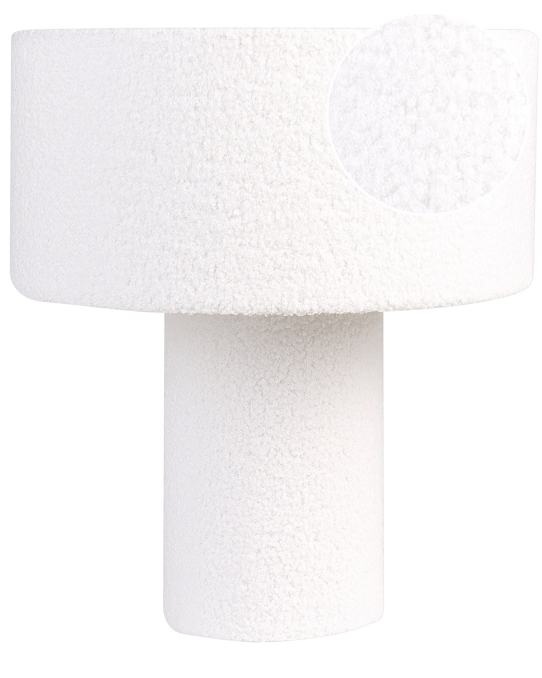 Buklé stolní lampa bílá LALANA_906215