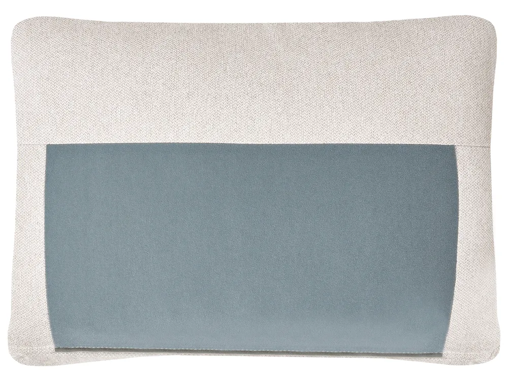 Corner Sofa 2 Seater BREDA Fabric Light Beige Left Hand_1078054