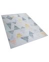 Tapis 230 x 160 cm gris et jaune YAYLA_798374