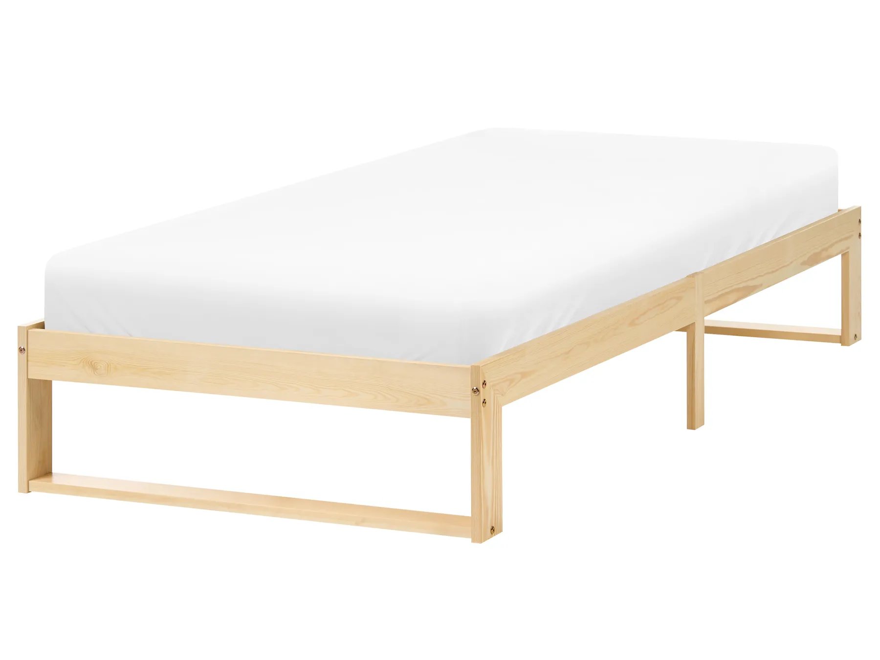 Bett ohne Kopfteil Kiefernholz TALAIRAN 90 x 200 cm Hellbraun_1123845