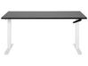 Adjustable Standing Desk 160 x 72 cm Black and White DESTINES_898821