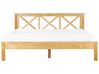 Wooden EU Super King Size Bed Light TANNAY_930978