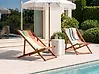 Set of 2 Sun Lounger Replacement Fabrics ANZIO/AVELLINO 113 x 44 cm Multicolour