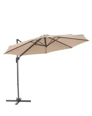 Parasol ogrodowy na wysięgniku 294 cm SAVONA Piaskowy_1102950