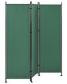 Folding 3 Panel Room Divider 160 x 170 cm Green NARNI_802715