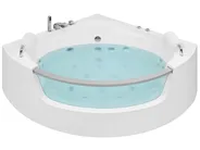 Corner Hot Tub with LED MANGLE 2010 x 1500 mm White_786422