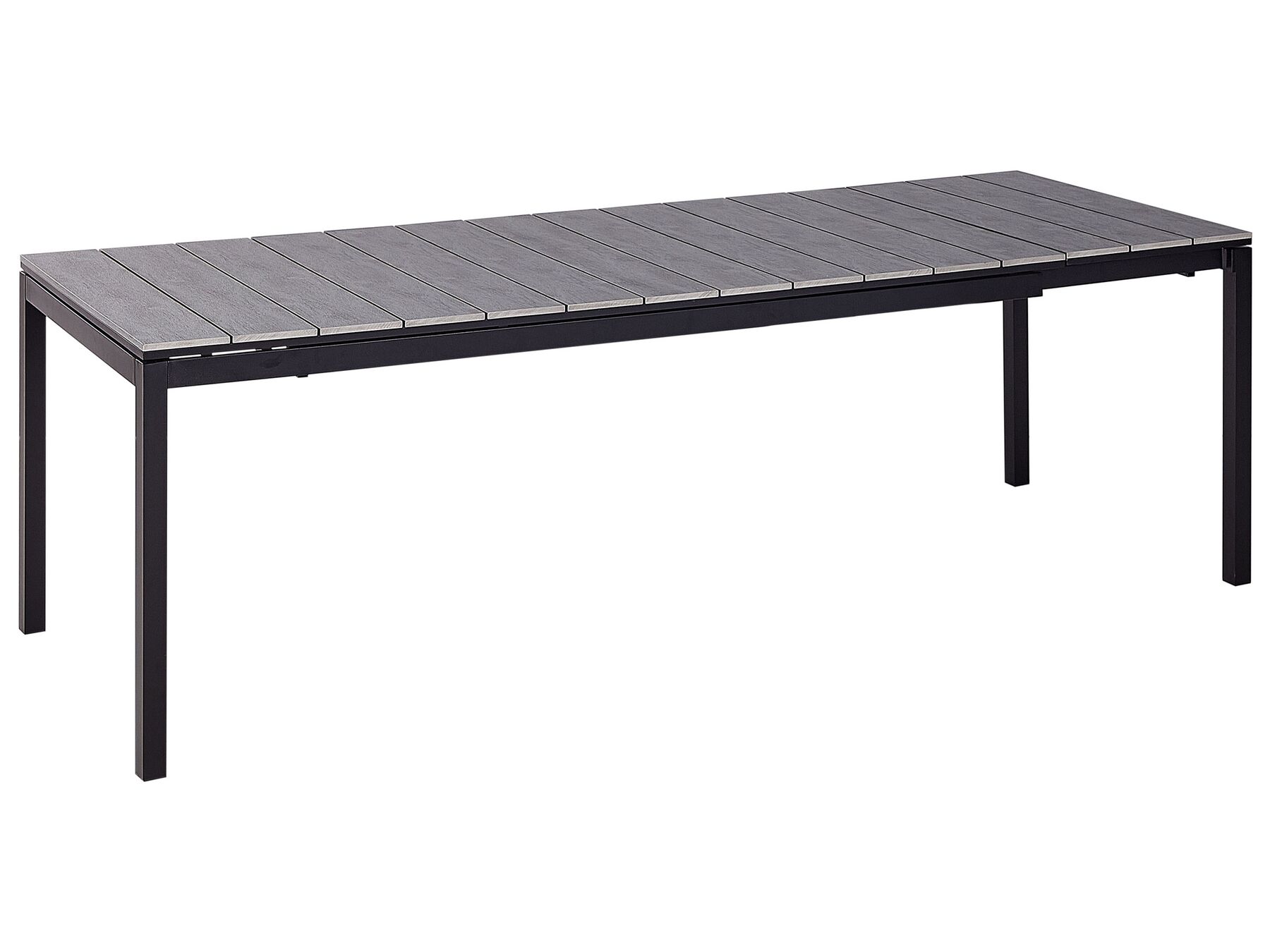 Eettafel uitschuifbaar aluminium grijs 198/248 x 90 cm TOFANE_928692