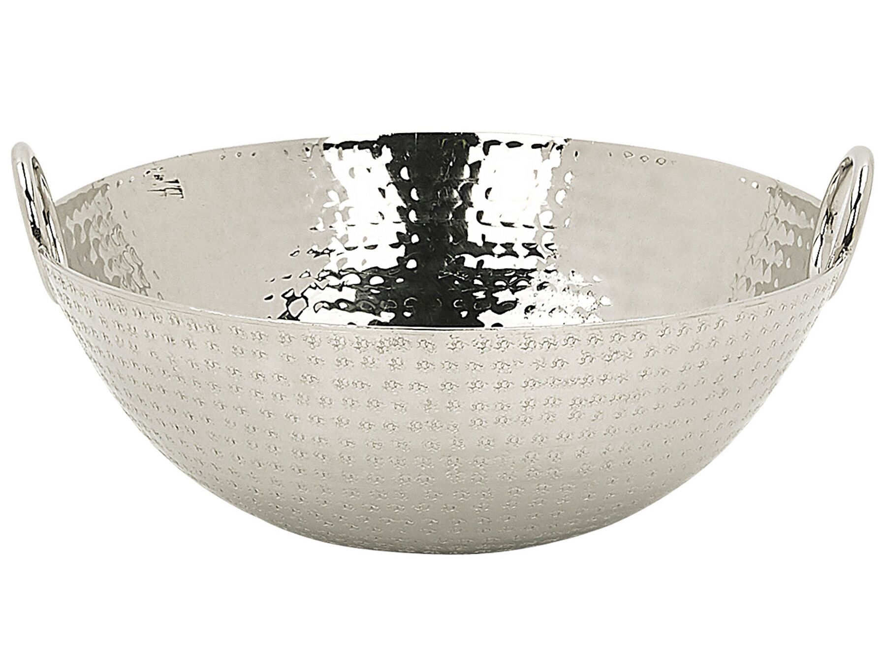 Metal Decorative Bowl Silver SHIBAH_765850