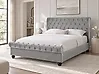 Cama Terciopelo AVALLON 140 x 200 cm Gris