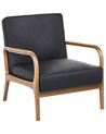 Armchair SENNELS Leather Black