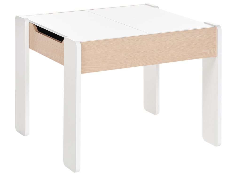 Set Tavolo E 2 Sedie Per Bambini Kesper - Bianco, Materiale Legno, 55x55x45 Cm - Foto 5