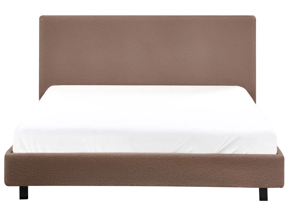 Waterbed Boucle ALBI 140 x 200 cm (EU Double) Brown_981608