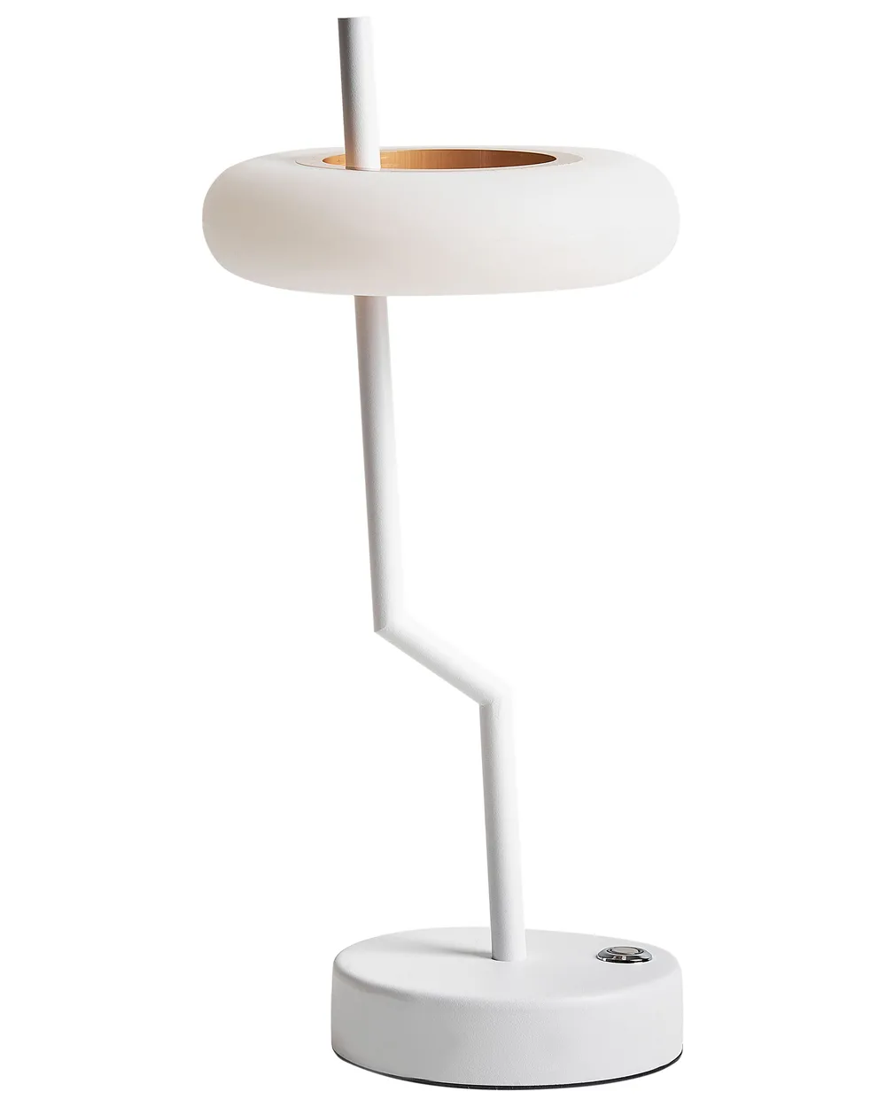 Bezprzewodowa lampa stołowa LED ALVIELA Ze ściemniaczem Metal Biały