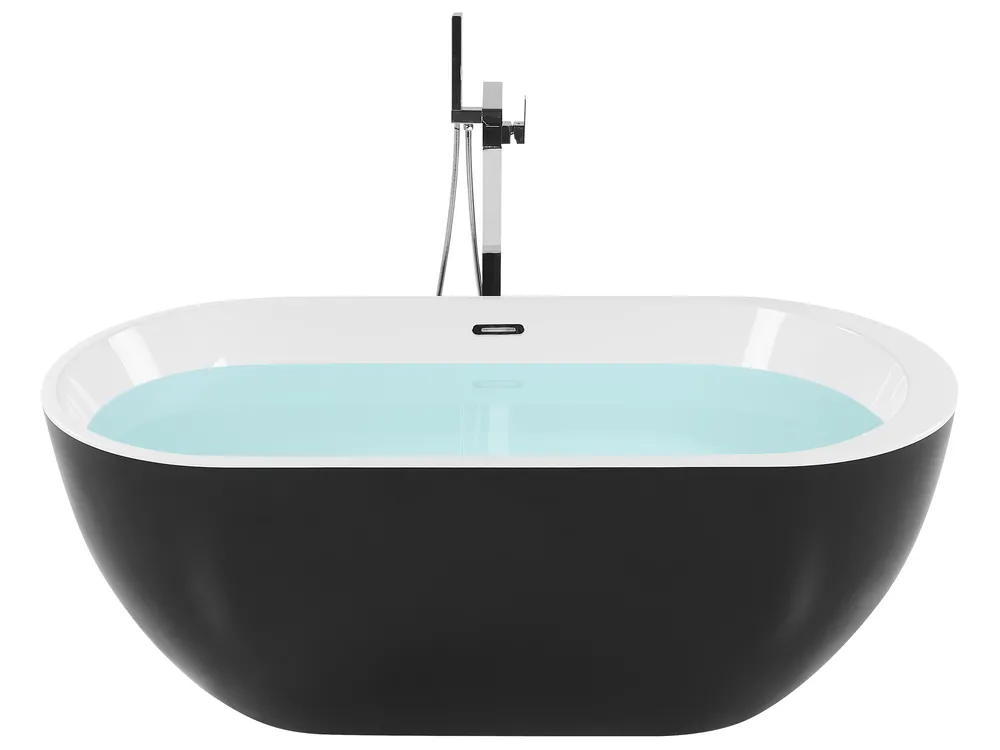 Freestanding Bathtub NEVIS 1700 x 800 mm Black