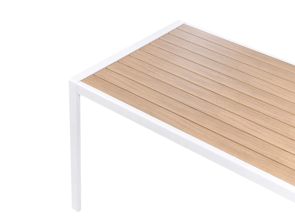 Set da pranzo da giardino 4 posti VISSO Grigio/Bianco_1047426