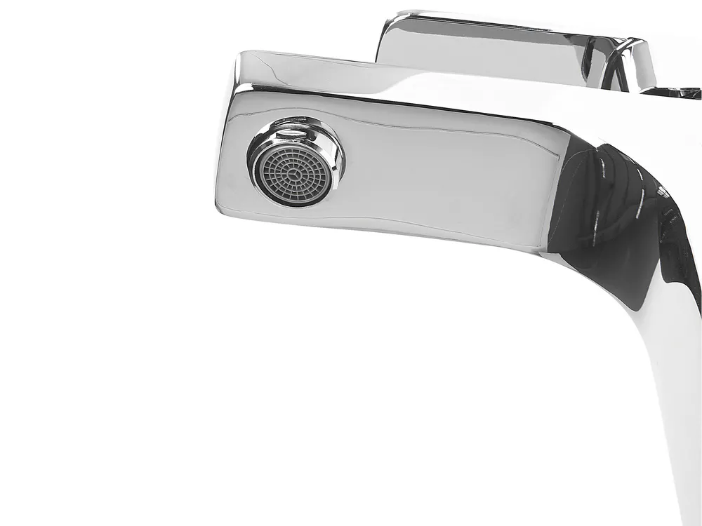 Basin Mixer Tap IRUPU Brass Silver_800221