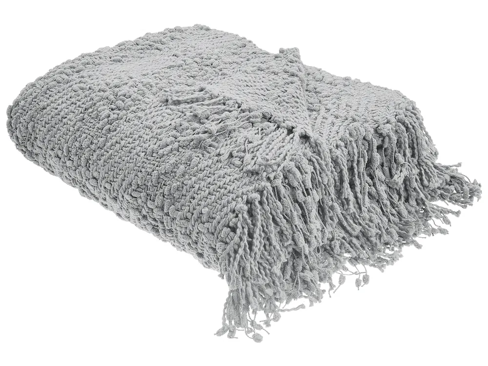 Coperta grigio e bianco 150 x 200 cm KANDILLI