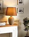 Table Lamp FERGUS Ceramic Brown