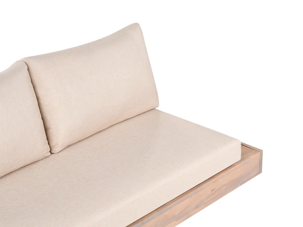Set da giardino con tavolo 5 posti MARETTIMO Legno di acacia certificato Beige_1154153