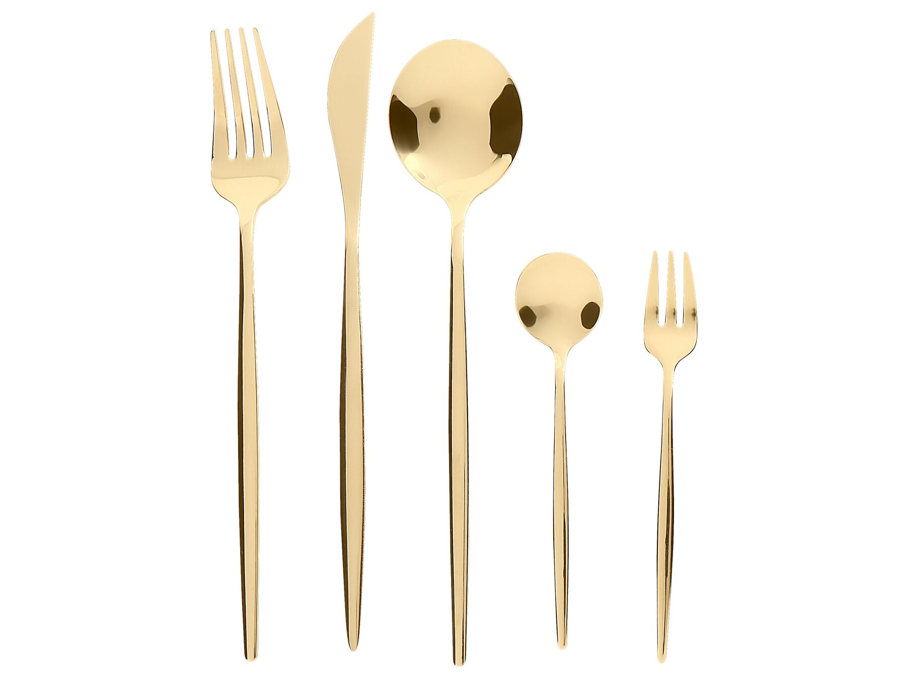 30 Piece Cutlery Set Gold RIGATONI_902911