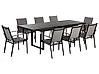 Garden Dining Set 8 Seater VALCANETTO/BUSSETO Metal Black