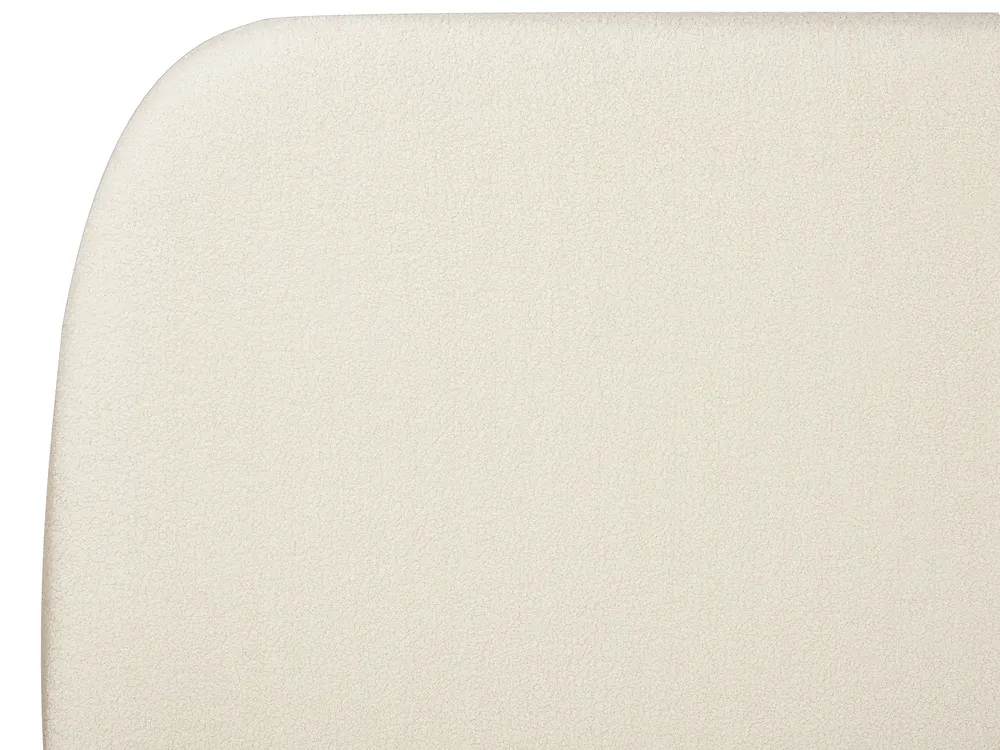 Bett mit Lattenrost Bouclé ROISEL 160 x 200 cm Hellbeige_937431