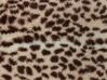 Colcha com impressão de leopardo castanho 200 x 220 cm KUDELI_917730