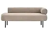 Right-Hand Chaise Longue MIRMANDE Fabric Taupe