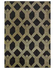 Rug VEKSE Black 160 x 230 cm Viscose_762332