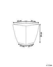 Donica ASTRAS 35 cm Srebrny_760289