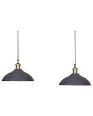 Lampadario CHEYYAR Legno di mango Nero_867655