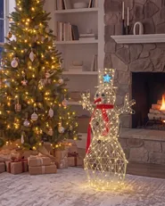 Outdoor Decoration LED VASMAN 93 cm Snowman White_1018816