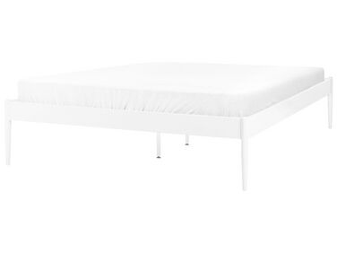 Kovová postel 140 x 200 cm bílá VAURS
