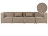 4-seters modulær sofa taupe LEMVIG_875316
