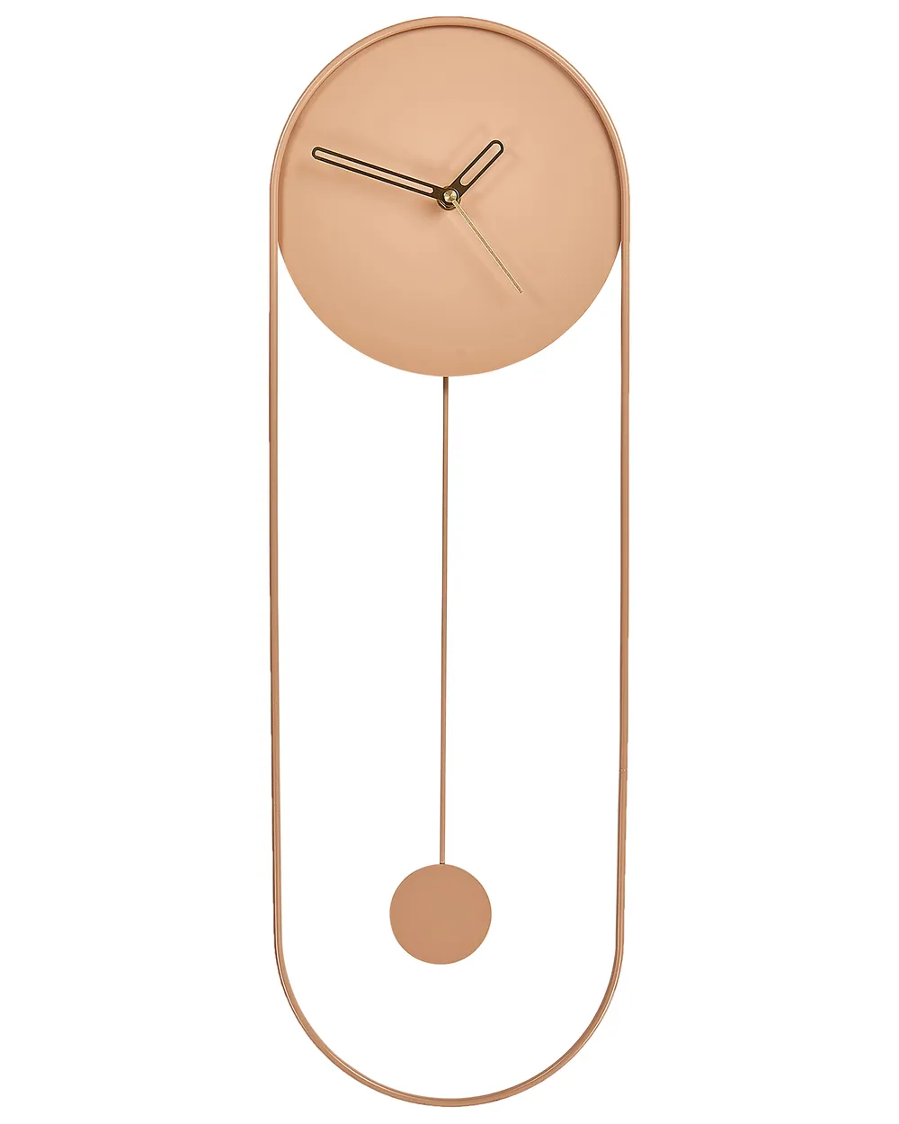 Reloj De Pared Karlsson Bloom - Diseño De Metal Rosa Elegante, 45 Cm