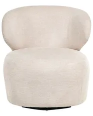 Swivel Armchair ALVDAL Fabric Beige_1001118