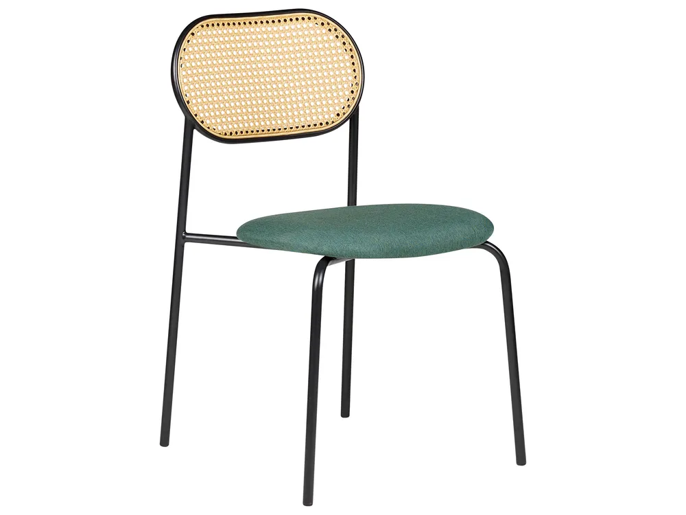 Set di 2 sedie da pranzo ADAVER Metallo Nero_888074