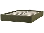 Ottoman Bed without Headboard DINAN Boucle Dark Green 140 x 200 cm (EU Double)_992120