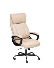 Poltrona da scrivania PROUD Pelle sintetica Beige_998529