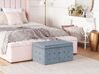 Velvet Storage Ottoman Grey MICHIGAN_663180