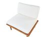2 Seater Certified Acacia Wood Garden Sofa Set Off-White FRASCATI_919556