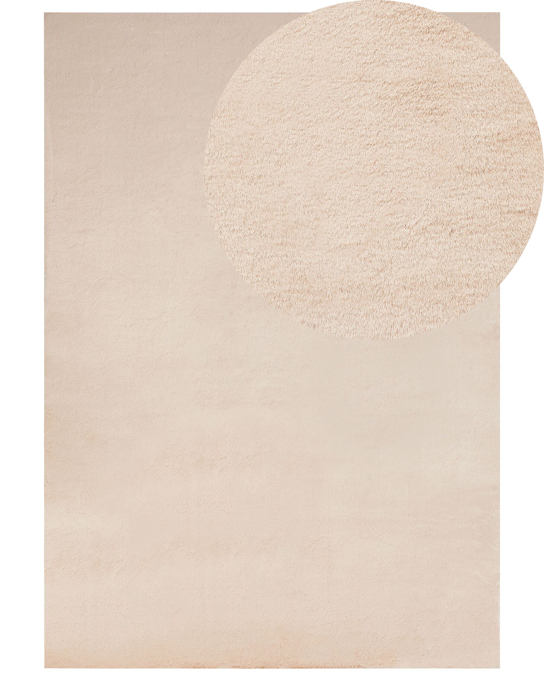 Vloerkleed kunstbont beige 160 x 230 cm MIRPUR_858873