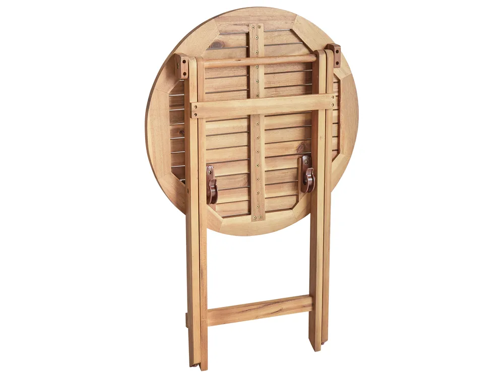 Bistro Table PROSSEDI 60 cm 60 cm Acacia Wood Brown_956629