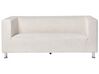 3-istuttava sohva kangas valkoinen FLORO_916611