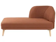 Right-Hand Chaise Longue TANLAY Fabric Golden Brown_948425