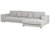 Left Hand 4 Seater Corner Sofa Light Grey LOFOTEN_900523