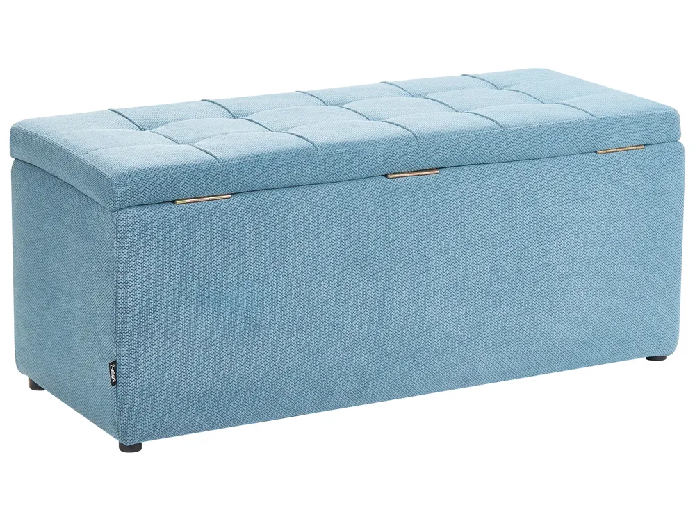 Otomana ze schowkiem OREM 100 cm Niebieski_1058928