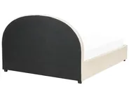 Ottoman Bed VAUCLUSE Fabric Sand Beige 160 x 200 cm (EU King Size)_876859