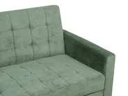 Sofa Bed 3 Seater VEHKOO Fabric Dark Green_914640