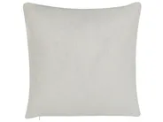 Set of 2 Decorative Cushions GOMPHRENA 45 x 45 cm Light Beige Plant Pattern_818552